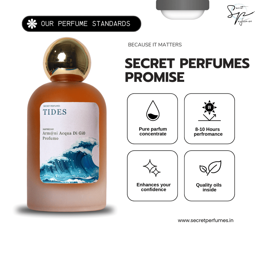 TIDES SECRET OF ARM@NI @CQUA DI GI0 PR0FUMO