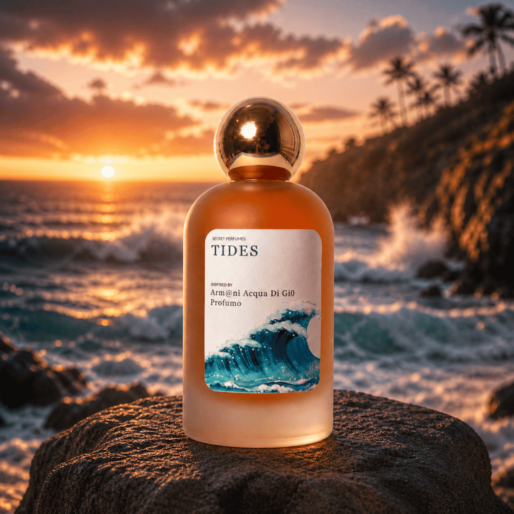 TIDES SECRET OF ARM@NI @CQUA DI GI0 PR0FUMO
