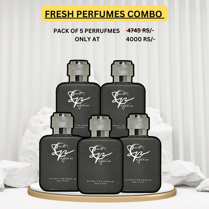 FRESH PERFUMES COMBO - PACK OF 5