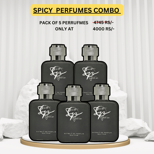 SPICY NOTES PERFUMES COMBO - PACK OF 5