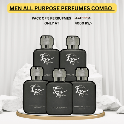 MEN ALL PURPOSE PERFUMES COMBO - PACK OF 5