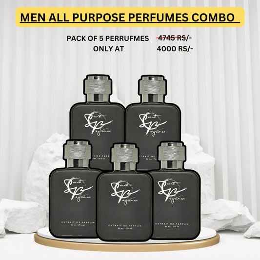 MEN ALL PURPOSE PERFUMES COMBO - PACK OF 5