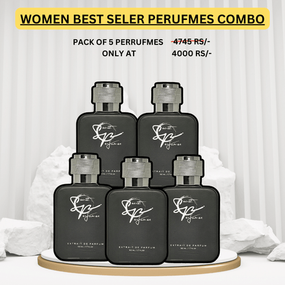 BESTSELLER PERFUMES COMBO FOR WOMEN - PACK OF 5