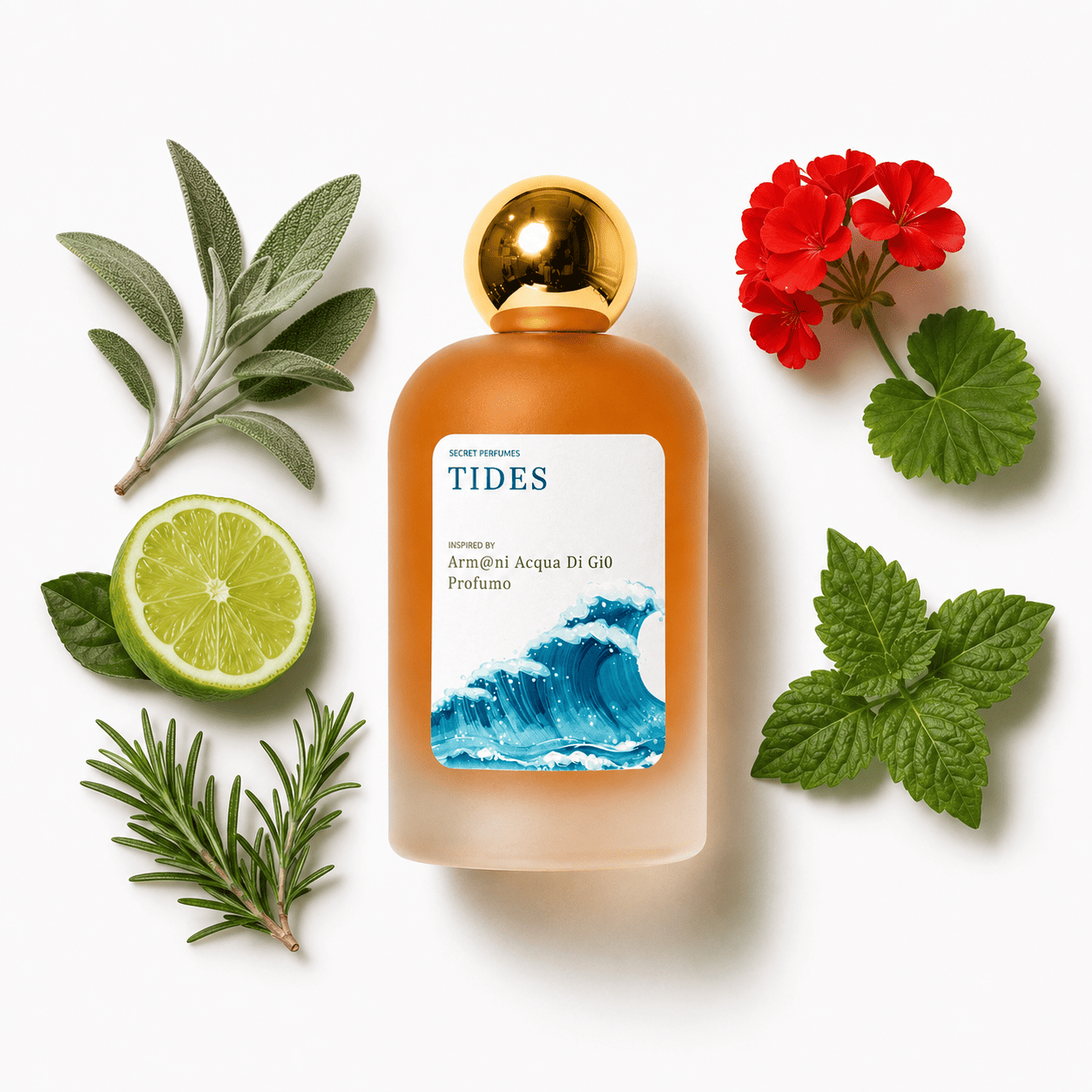 TIDES SECRET OF ARM@NI @CQUA DI GI0 PR0FUMO
