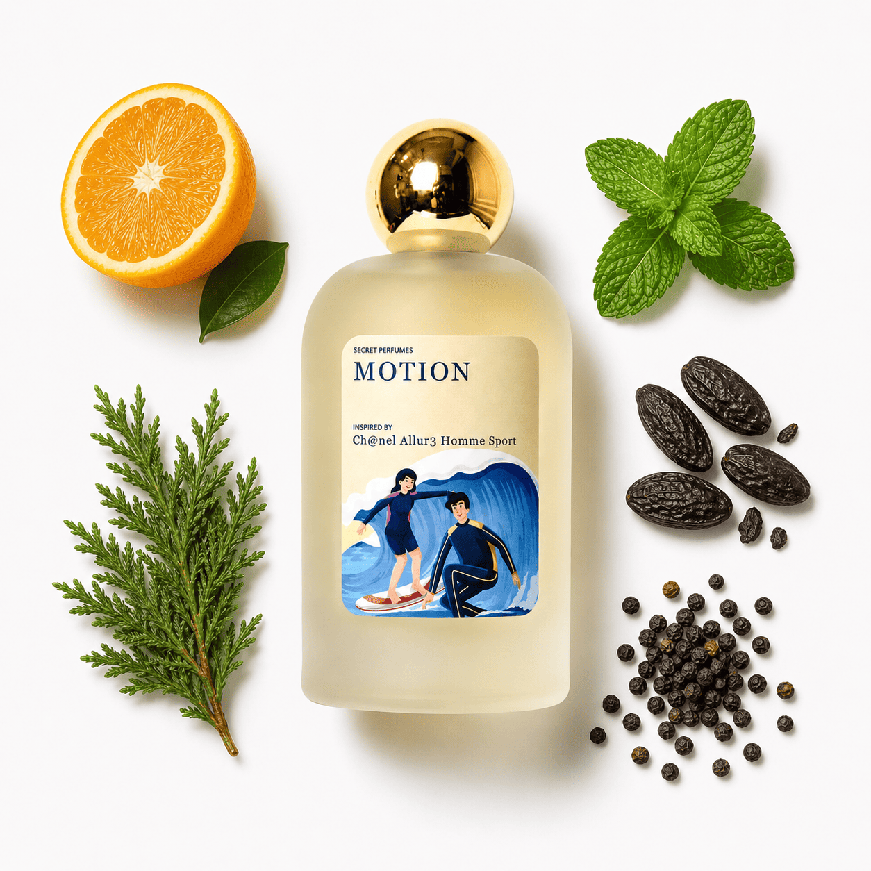 MOTION SECRET OF CH@NEL ALLURE HOMME SPORT